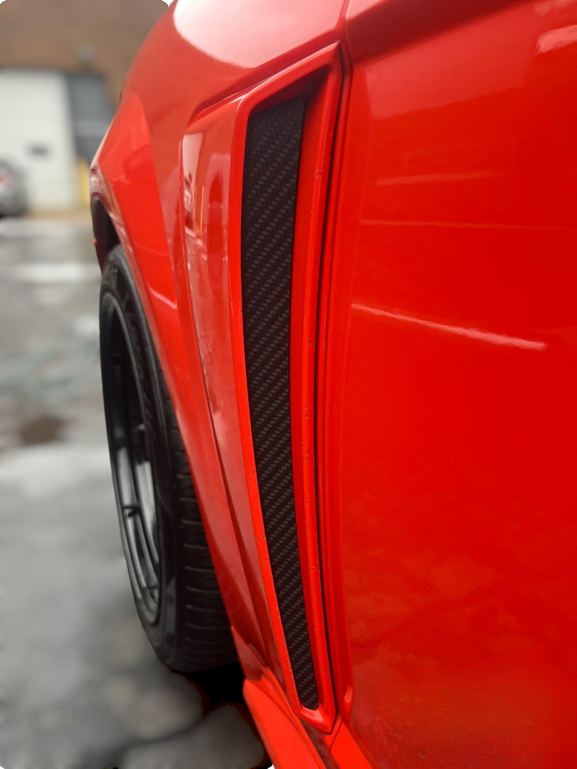 01-04 Mustang GT, Mach 1 and Cobra carbon fiber side scoop inserts