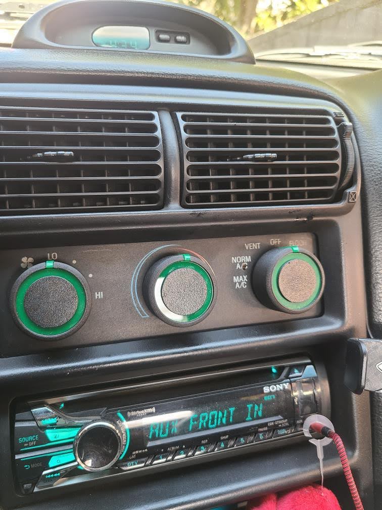 89-04 Mustang HVAC Control Knobs