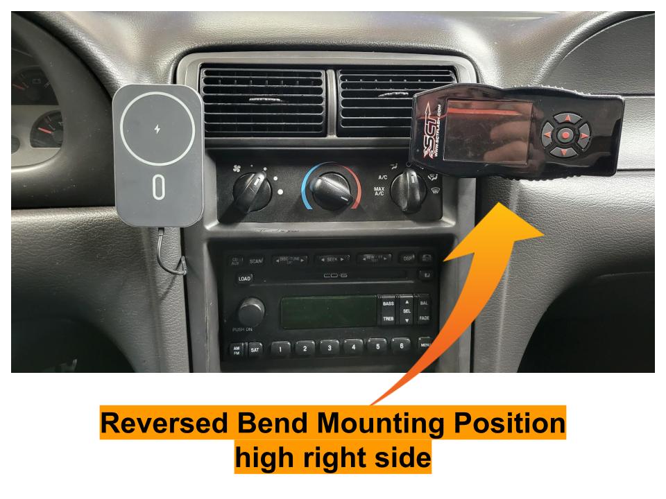 Mustang phone mount, versatile multiple positions